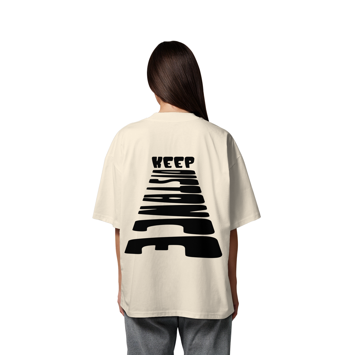 Keep Distance - Organic Oversize Shirt